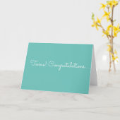 双子おめでとう カード (黄色い花)