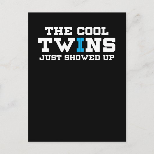 双子おもしろいが現れクールた ポストカード (正面)