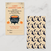 双子がハロウィンキャンディ推測ゲームを醸造している エンクロージャーカード (正面/裏面)