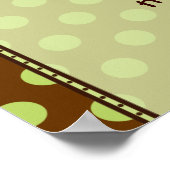 双子がポッドの赤ちゃんシャワーのバナーを見る ポスター (角)