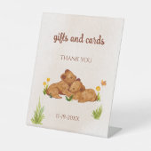 双子が赤男女兼用ちゃんシャワー 台座サイン (正面)