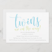 双子が途中 |ボーイズ招待状 招待状 (正面/裏面)