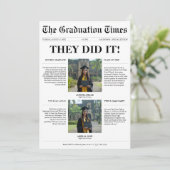 双子それが卒業新聞写真パーティー 招待状 (スタンド正面)