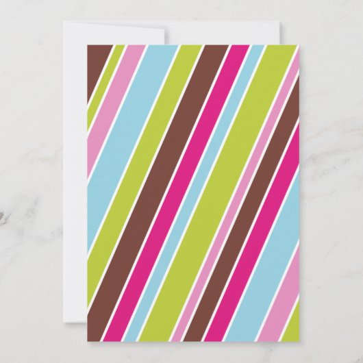 双子だ！ベビーシャワー招待状 招待状 (裏面)