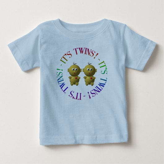 双子だ! ベビーTシャツ (正面)