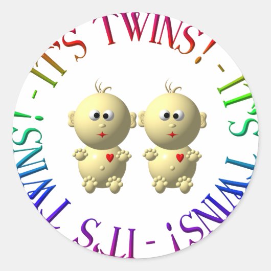 双子だ! ラウンドシール (正面)