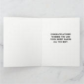 双子ちゃんおめでとう カード (内部)