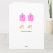 双子ちゃんおめでとう カード (裏面)