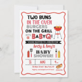 双子ちゃんのベイビーＱ 招待状 (正面)