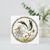 双子とコウテイヘン vintage デザイン 招待状 (スタンド正面)