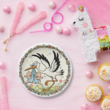 双子とコウノトリのヴィンテージデザイン