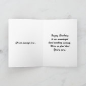 双子と新しいママのための誕生日カード カード (内部)