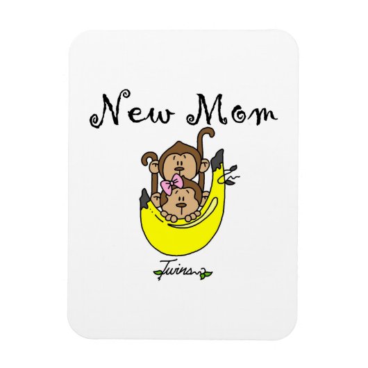 双子とGIrlの新しい母の贈り物 マグネット (縦)