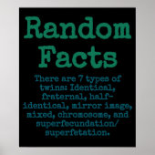 双子には7つのタイプがある – Trivia Fact ポスター (正面)