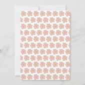 双子のうさぎの春のイースター ベビーシャワー招待状 招待状 (裏面)