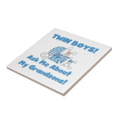 双子のおじいさんプレゼント タイル (側面)