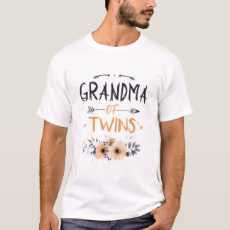 双子のおばあちゃんおもしろいことわざプレゼントアイディアのための彼女のT- Tシャツ