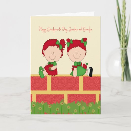 双子のおばあちゃんのデイカード カード (正面)