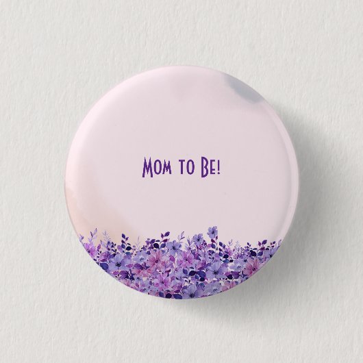 双子のお母さんボタンになる紅茶 缶バッジ (正面)