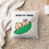 双子のお母さん – ポッドギフトの中のエンドウ クッション (ブランケット)