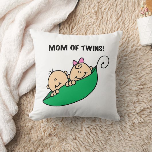 双子のお母さん – ポッドギフトの中のエンドウ クッション (ブランケット)