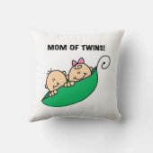 双子のお母さん – ポッドギフトの中のエンドウ クッション (裏面)