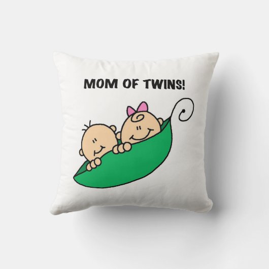 双子のお母さん – ポッドギフトの中のエンドウ クッション (裏面)