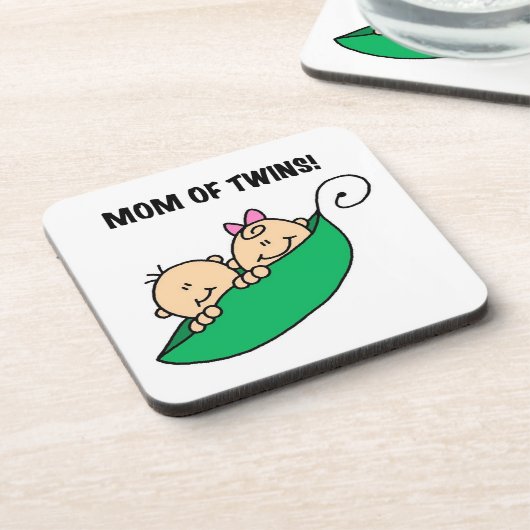 双子のお母さん – ポッドギフトの中のエンドウ コースター (左側)