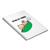 双子のお母さん – ポッドギフトの中のエンドウ ノートブック (右側)