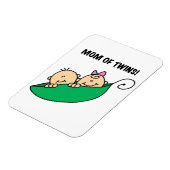 双子のお母さん – ポッドギフトの中のエンドウ マグネット (左側)