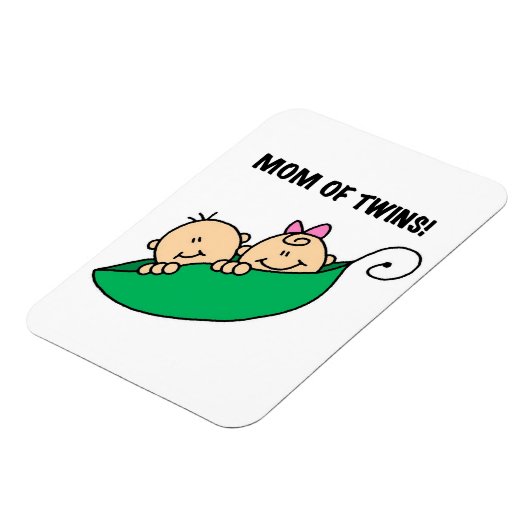 双子のお母さん – ポッドギフトの中のエンドウ マグネット (左側)