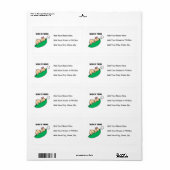 双子のお母さん – ポッドギフトの中のエンドウ ラベル (フルシート)