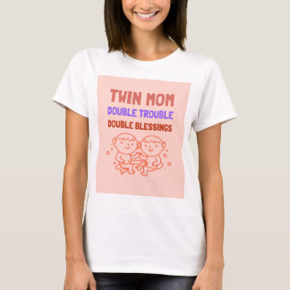 双子のお母さん Tシャツ