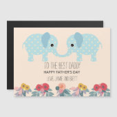 双子のお父さんのデイカード | かわいい象 (正面/裏面)