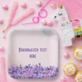 双子のお茶フローラ赤ちゃんシャワー ペーパープレート (パーティー)