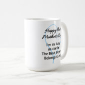 双子のための最初の母の日のコーヒーマグ コーヒーマグカップ (正面右)