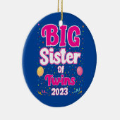 双子のキッズビッグシスター2023妊娠 セラミックオーナメント (右)