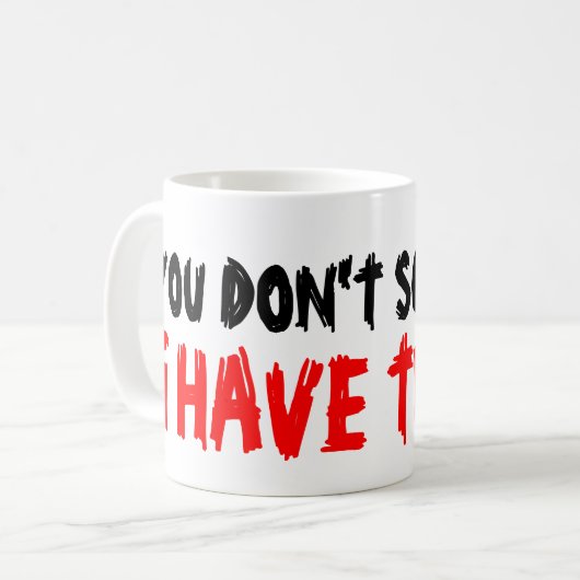 双子のコーヒーマグを持ってる私を怖がらせる事はない コーヒーマグカップ (正面左)
