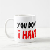 双子のコーヒーマグを持ってる私を怖がらせる事はない コーヒーマグカップ (左)