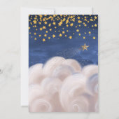 双子のゴールドスターベビーシャワー招待状 招待状 (裏面)