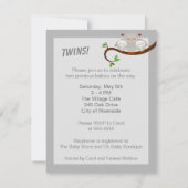 双子のシャワーの中性粒子 招待状 (裏面)