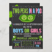 双子のジェンダーがさやの招待状 招待状 (正面/裏面)