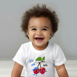 双子のチェリー ベビーボディスーツ