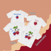 双子のチェリー ベビーTシャツ