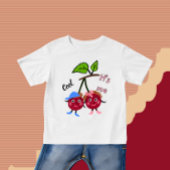 双子のチェリー ベビーTシャツ
