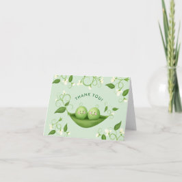 双子のツー ピース イン ア ポッド ジェンダーニュートラル サンキューカード