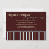 双子のテディベアの男の子 ベビーシャワーの招待状 招待状 (裏面)