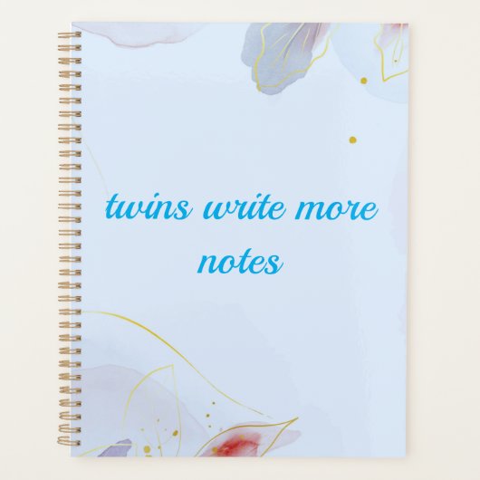 双子のテーマ プランナー手帳 (正面)