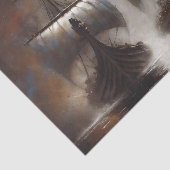 双子のバイキングロングシップのデコページ 薄葉紙 (詳細)