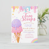 双子のバースデーケーキはひとつよりふたつ!Twin+Two+Scoops+Are+Better+Th 招待状 (スタンド正面)